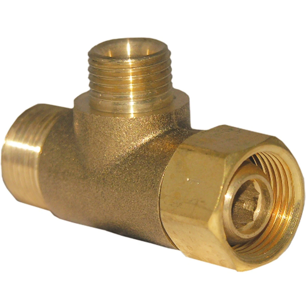 3/8 In. Fc Inlet X 3/8 In. C Outlet X 1/4 In. C Outlet Brass Extender Tee