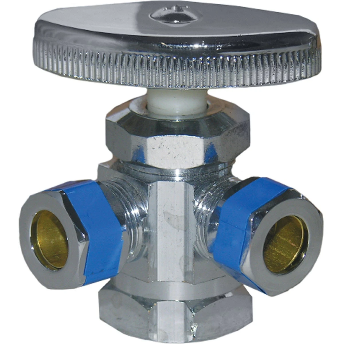 1/2 In. Ip X 3/8 In. Compression Multi-turn Angle Valve - Chrome Brass