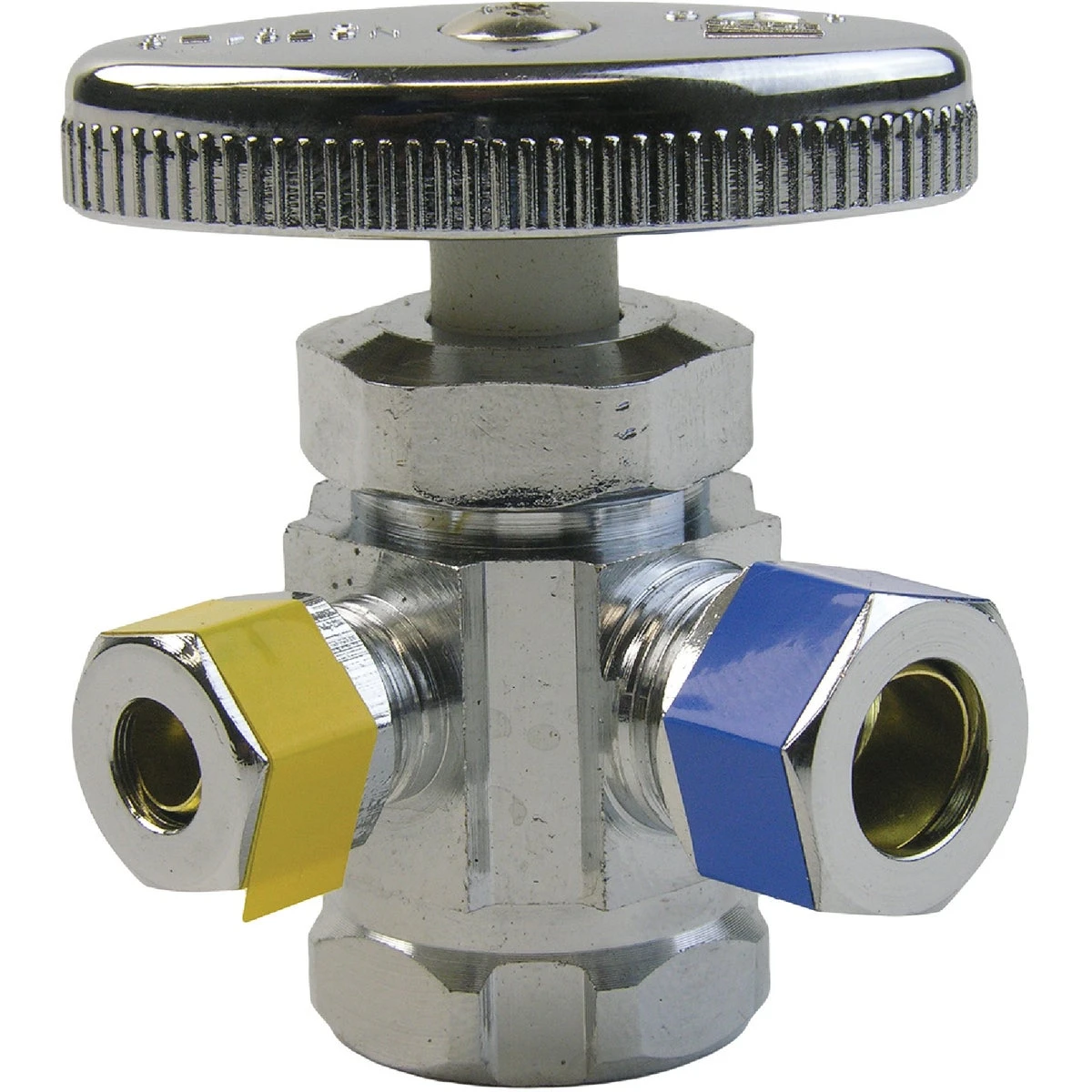 1/2 In. Ip X 3/8 In. Compression X 1/4 In. Compression Multi-turn Angle Valve