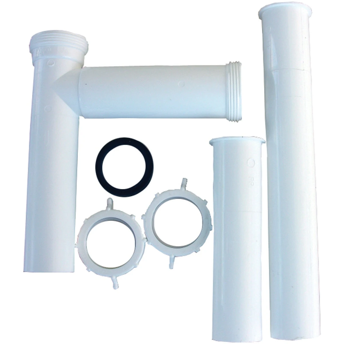 1-1/2 In. Od X 16 In. White Plastic Disposer Drain Kit