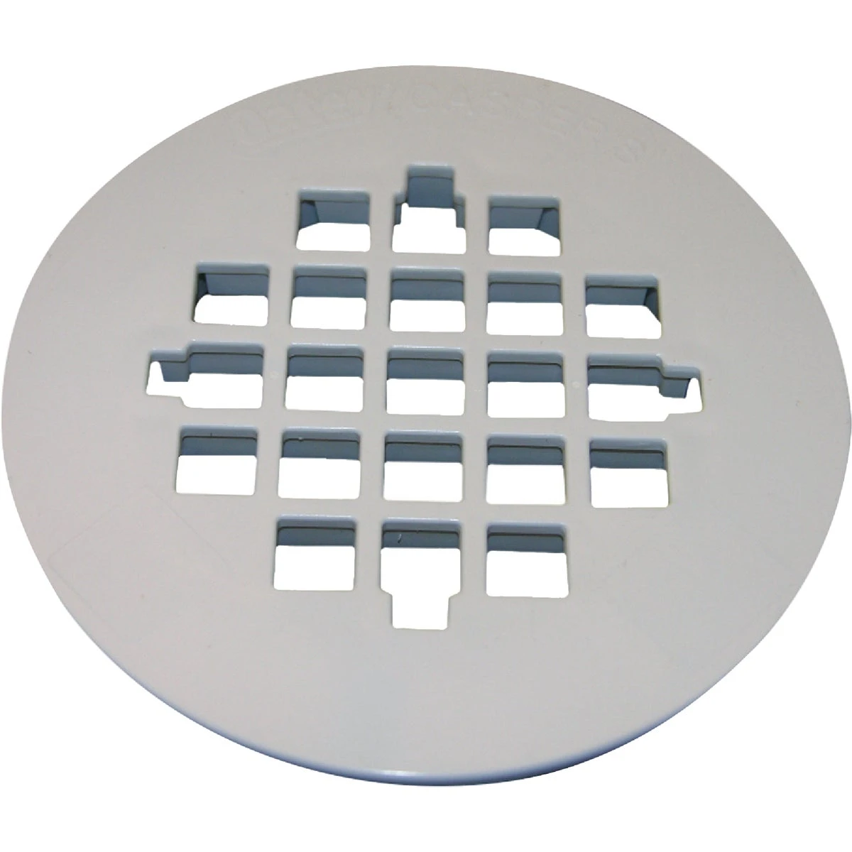 3 Inch White Plastic Snap-in Casper Style Shower Drain Strainer