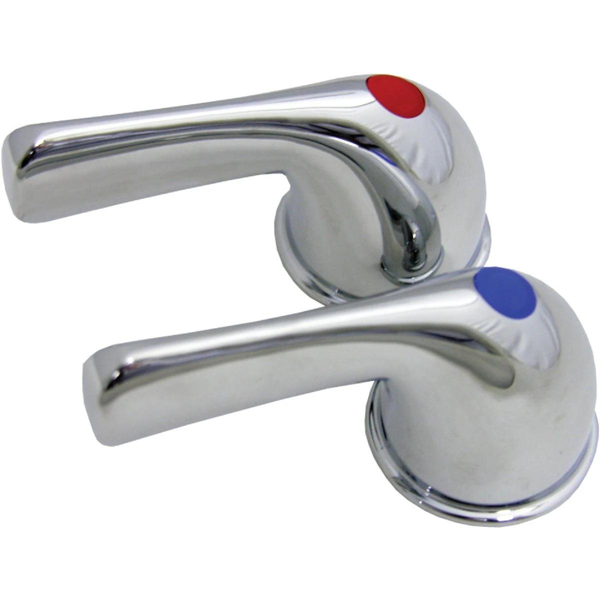 Universal Chrome Lever Faucet Handle - Hot & Cold Replacement Handles