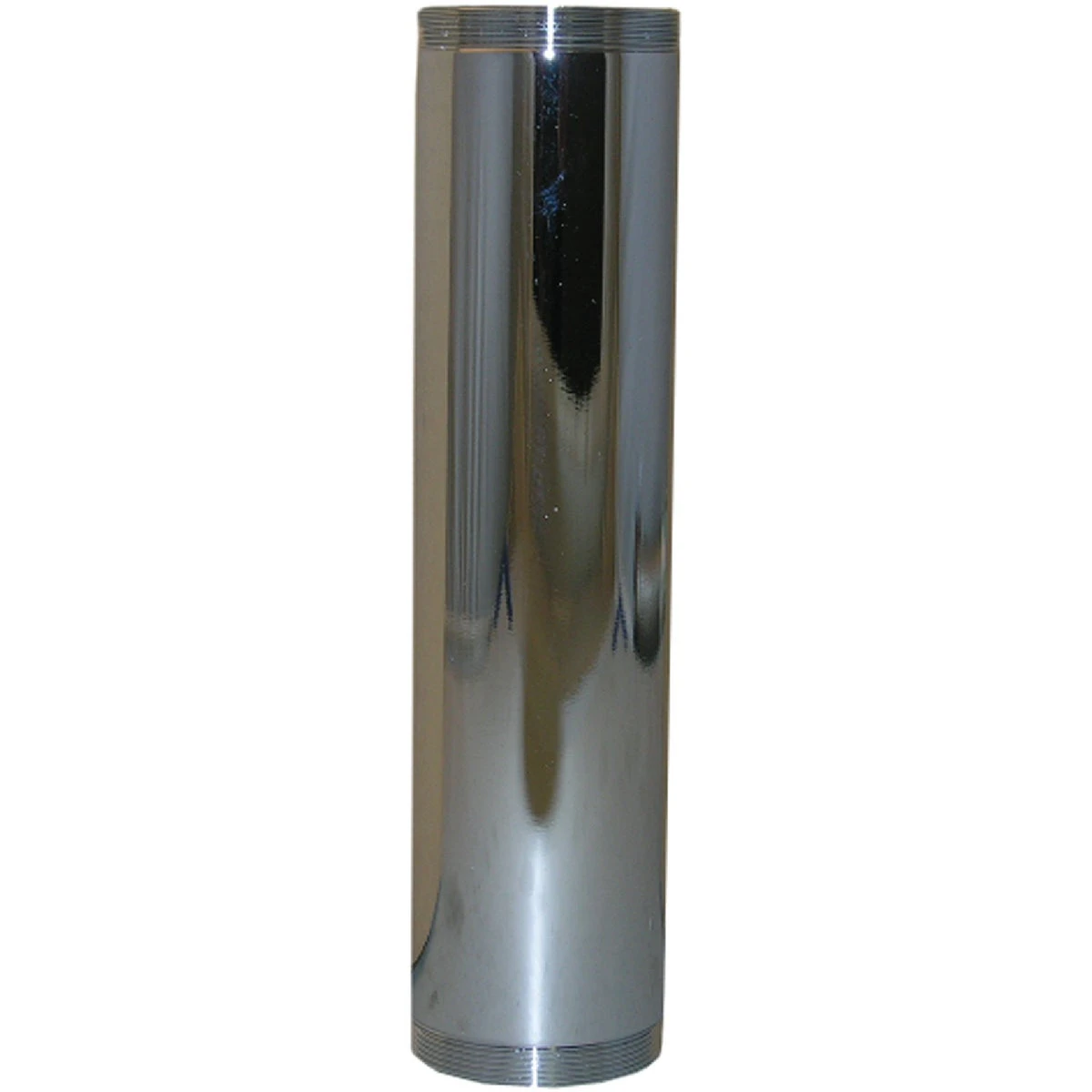 Chrome-Plated Brass Kitchen Drain Tailpiece Pipe Fitting, Threaded, 1-1/2 Inch Outer Diameter by 12 Inch Length
