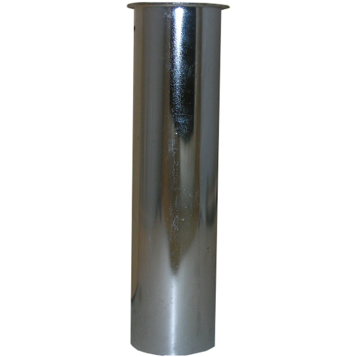 Flanged Sink Tailpiece Chrome Plated Brass 1.5 Inch Outer Diameter by 6 Inch Length