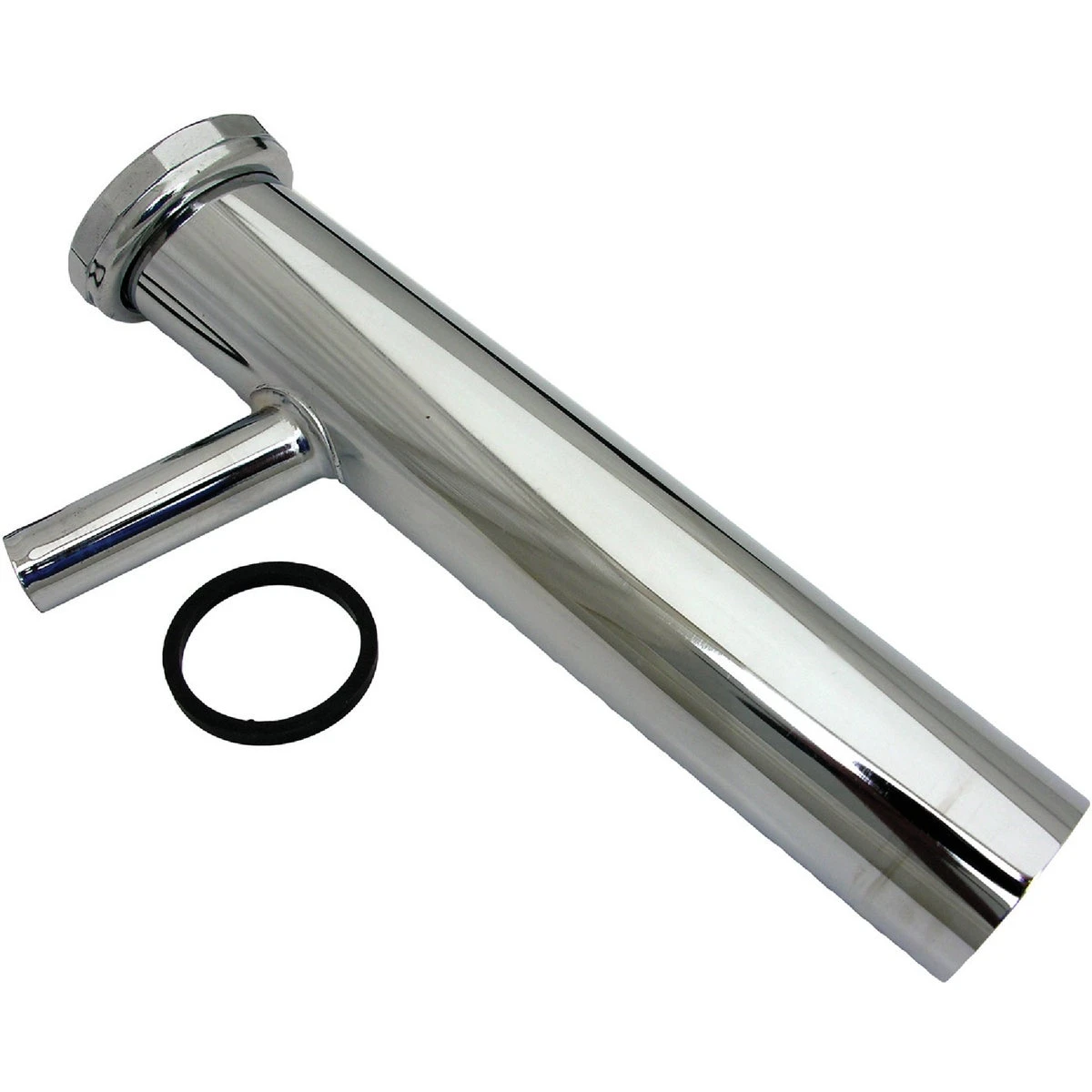 Dishwasher Direct Connect Branch Tailpiece with 5/8 Inch Outlet, 1-1/2 Inch by 8 Inch