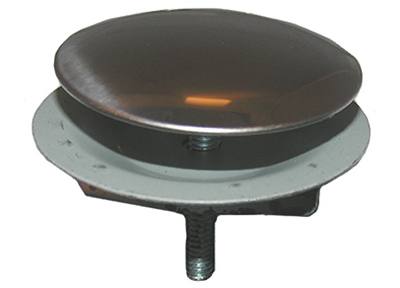 Stainless Steel Sinkhole Cover with Wing Nut, 2 Inch Diameter