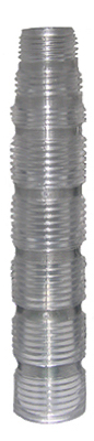 Universal Chrome Plastic Shower Nipple - 0.63 In. X 3.25 In. Tapered Size