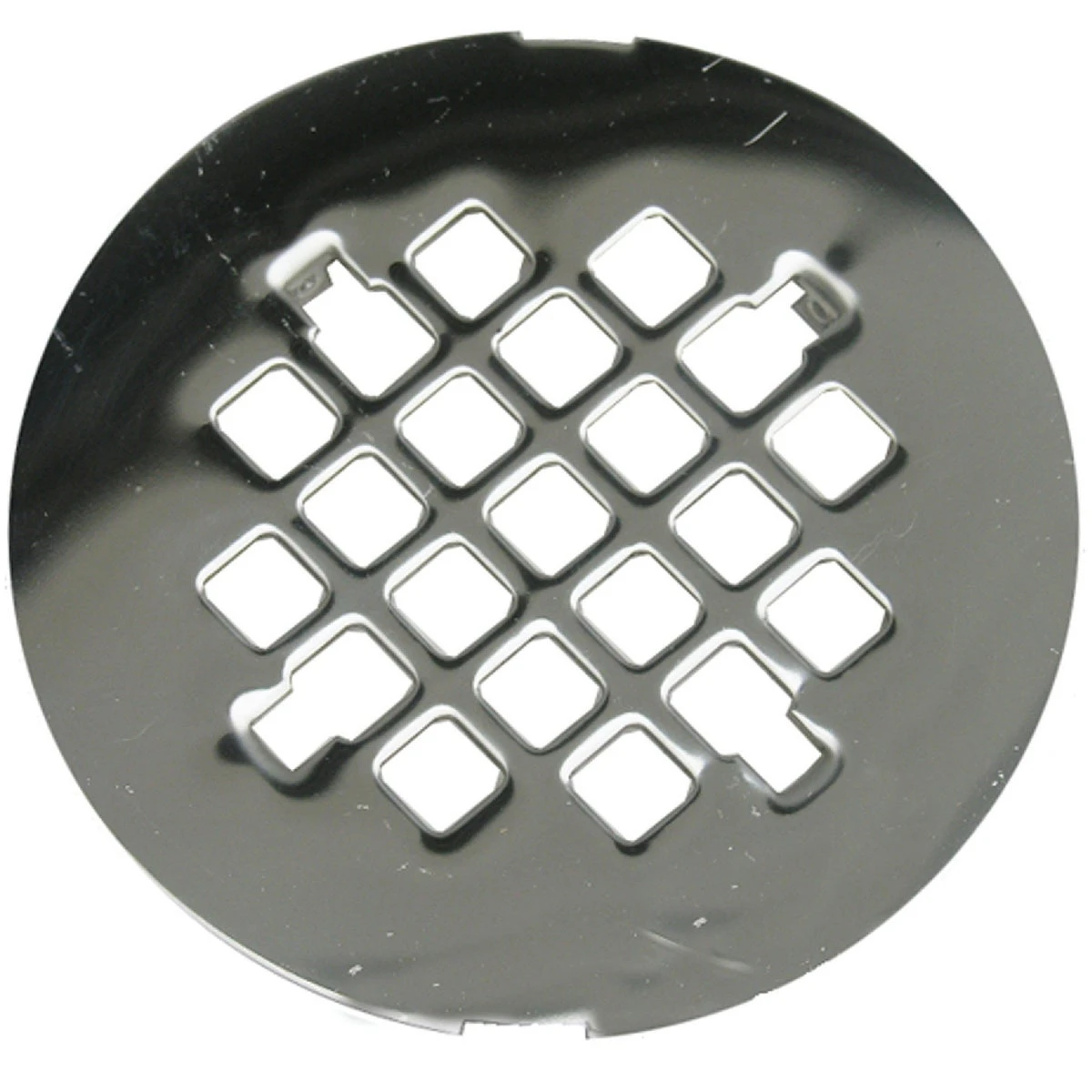 4-1/4 Inch Chrome Snap-in Shower Drain Strainer Model 03-1355