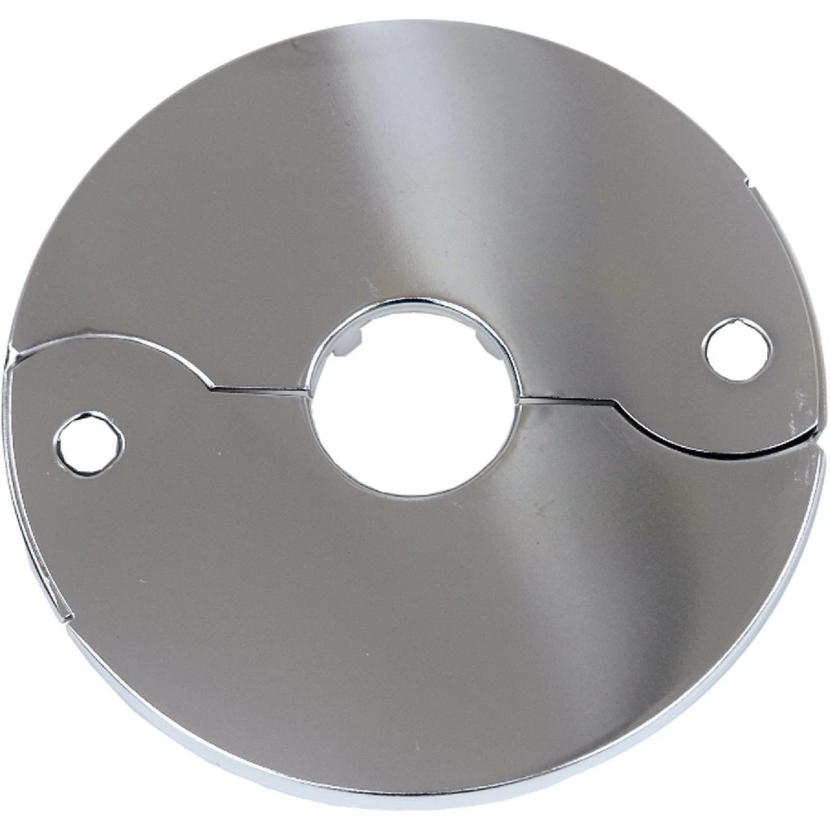 Floor and Ceiling Split Flange Chrome Plated Brass for 3/8 Inch IP or 1/2 Inch Copper Pipe