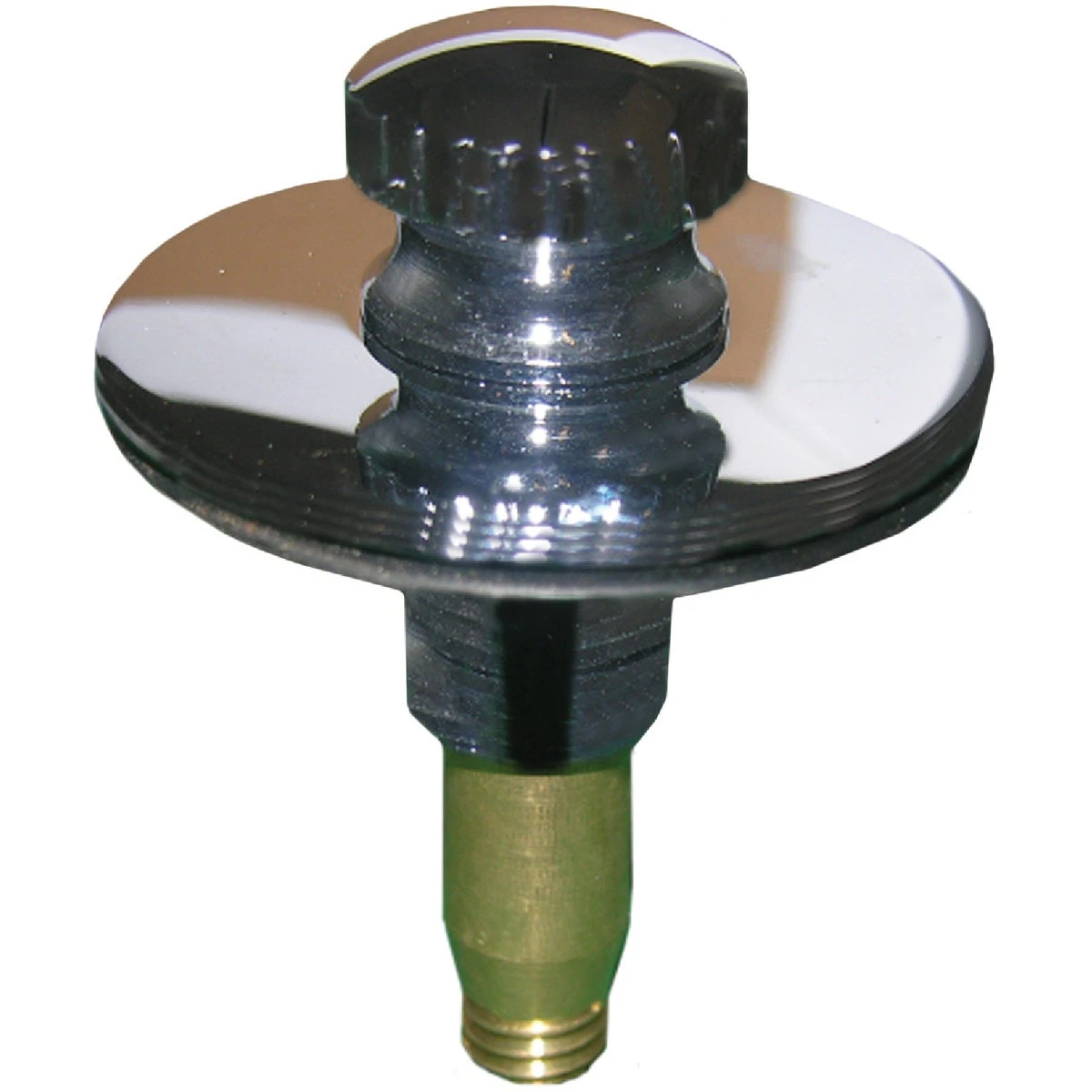 Push-pull Chrome-plated Tub Drain Stopper Cartridge, 5/16 In. & 3/8 In. Threads