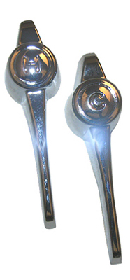 Universal Chrome Faucet Handle - Hot & Cold Lever Handles, Set Screw Application
