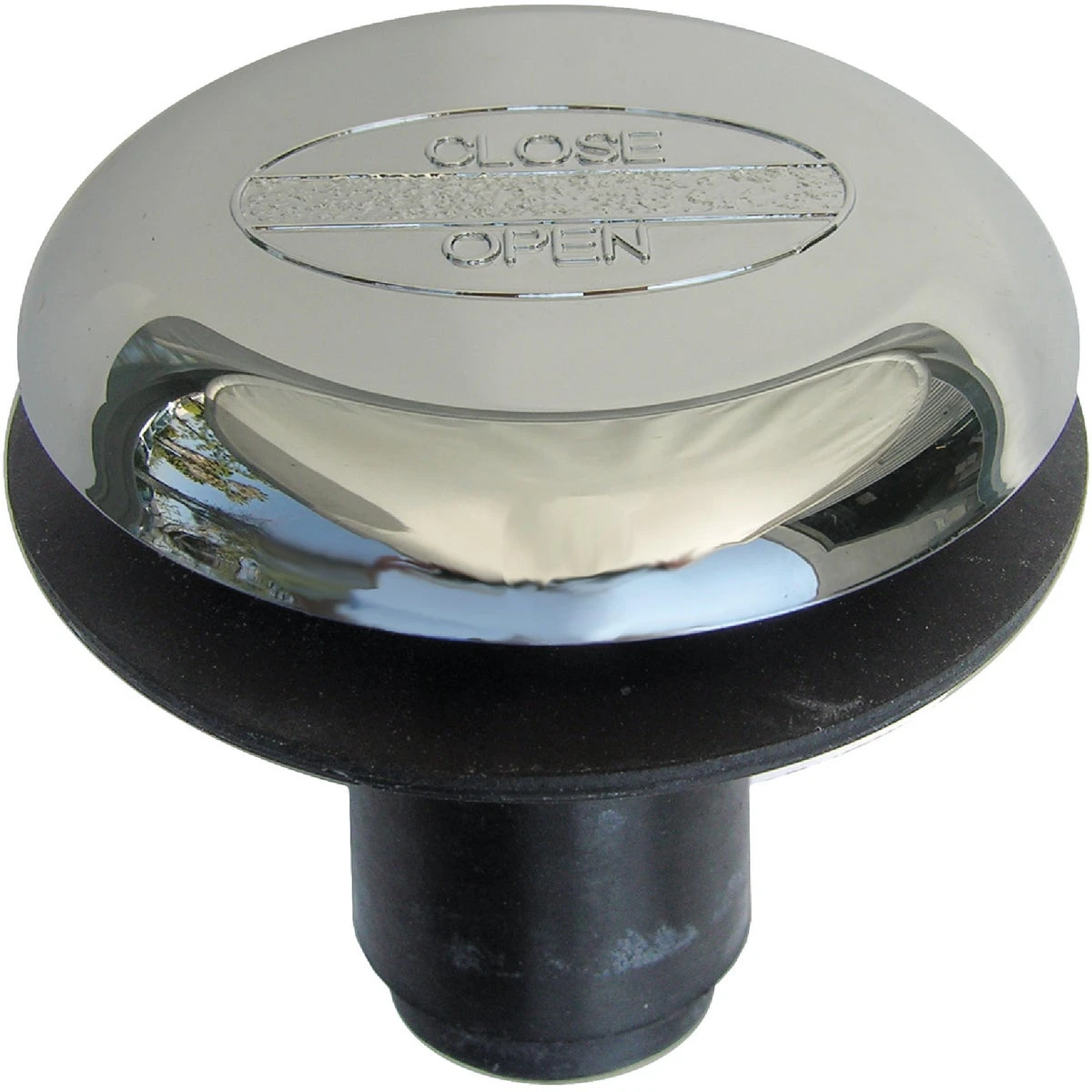 Bathtub Drain Assembly with 1-1/2 Inch Shoe Strainer and Tip Toe Style Stopper, Chrome Plated
