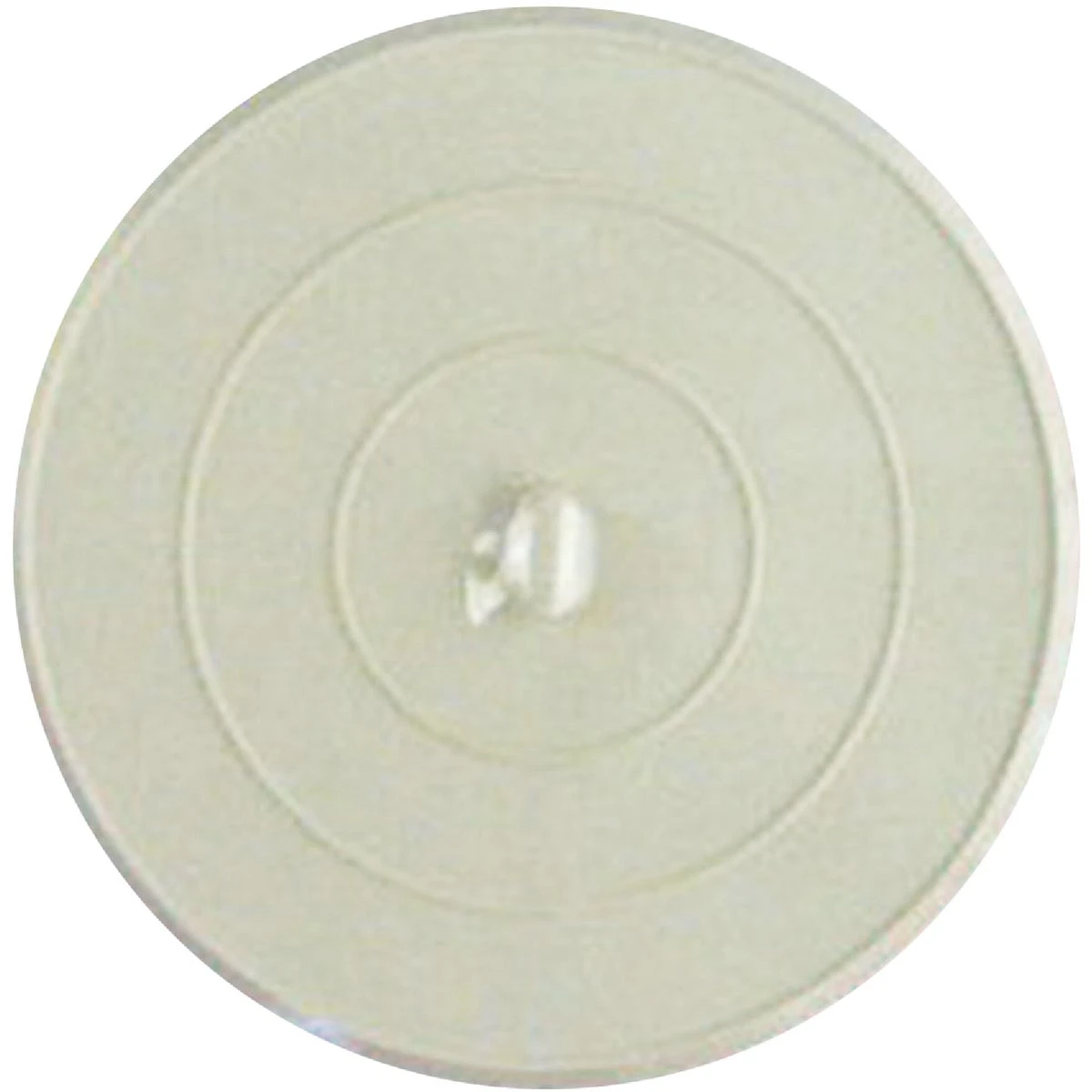 Flat Suction 4-3/4 In. White Rubber Sink Drain Stopper