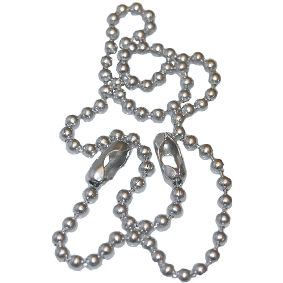 Chrome Beaded Chain for Sink Stopper, 15 Inch Length