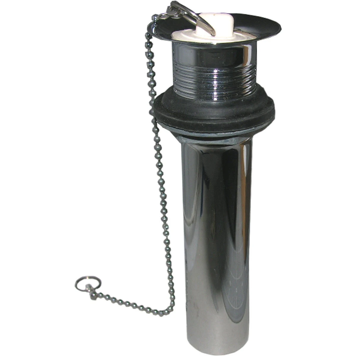 Lavatory Drain with Chrome-Plated Brass Construction, 1-1/4 Inch Outer Diameter by 5 Inch Length
