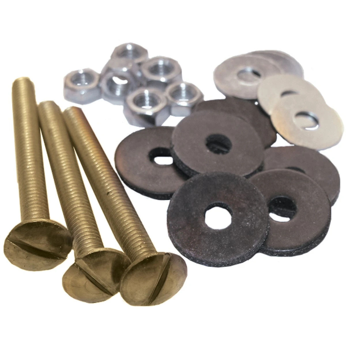 Toilet Tank-to-Bowl Kit, Brass, 5/16 x 3 In.