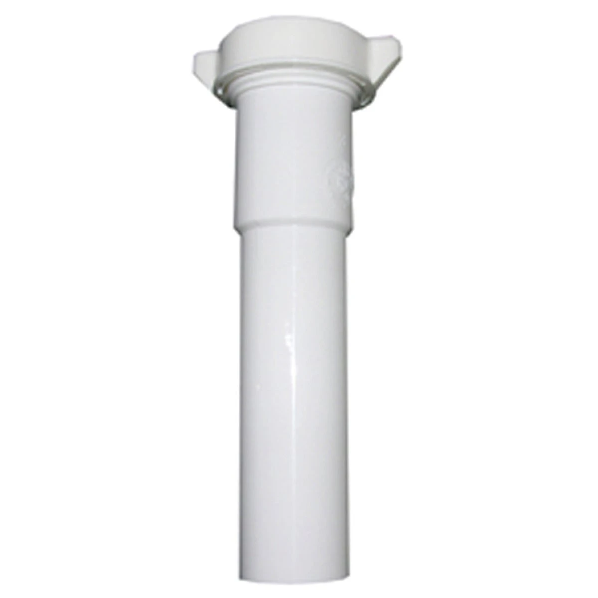 White Polyvinyl Chloride Lavatory and Kitchen Drain Extension Tube