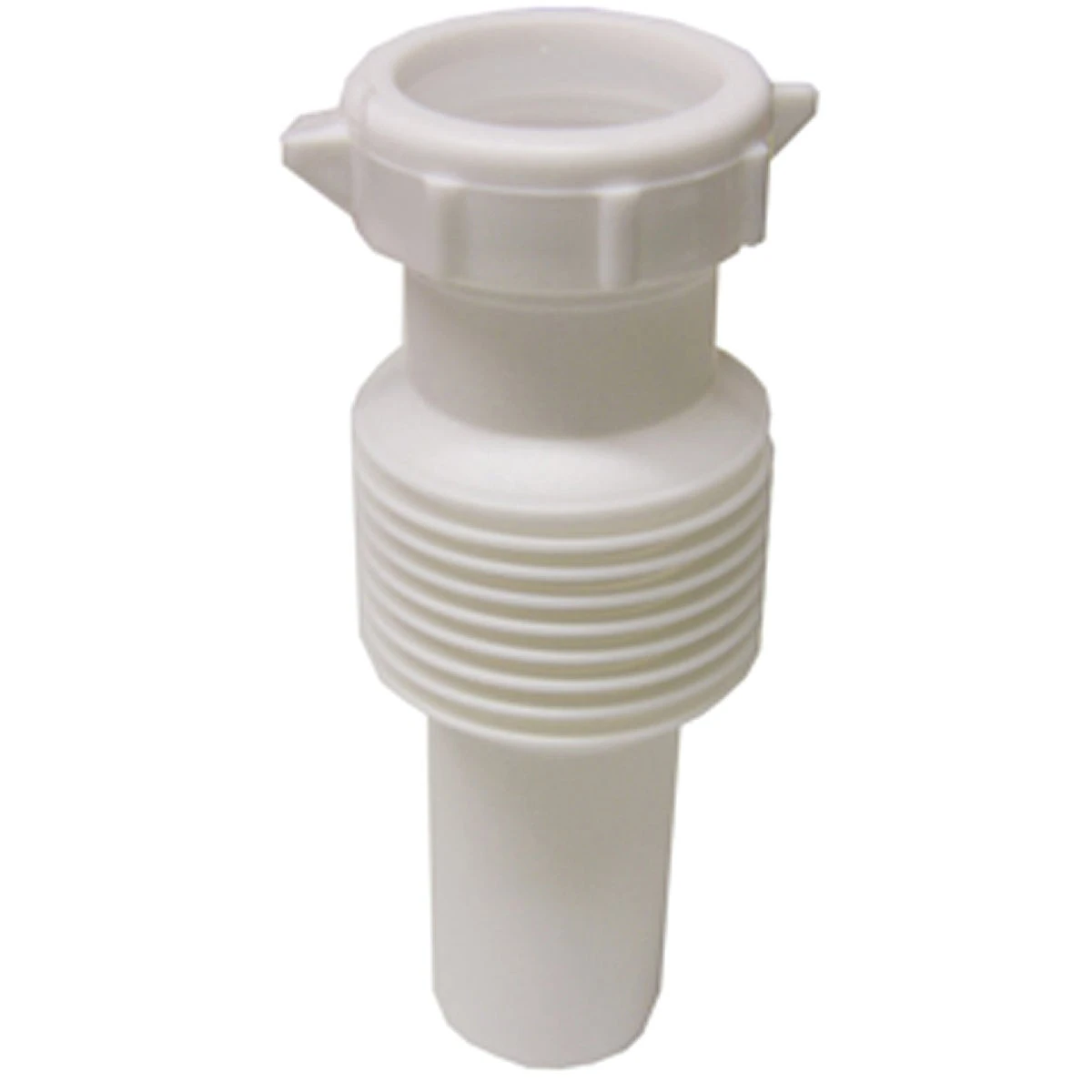 1-1/2 Inch Od White Plastic Flexible Slip-joint Extension Tube