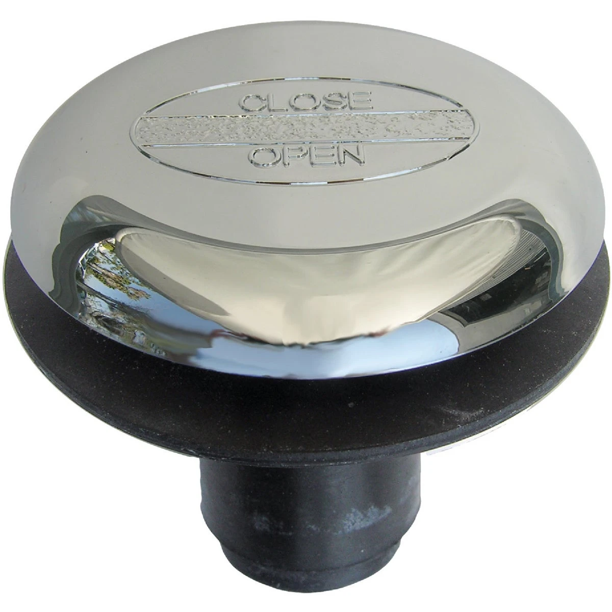 Chrome Plated Bathtub Drain with Strainer Stopper and Rapid Fit Installation Style