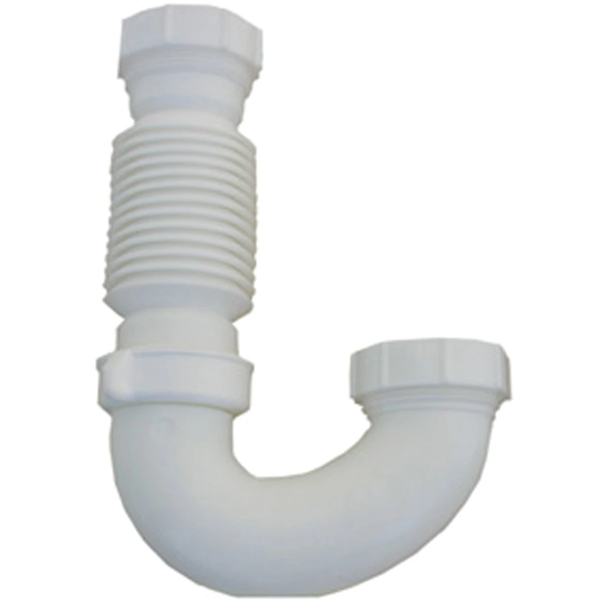 1-1/2 Inch Flexible White Plastic J-bend For Kitchen And Bathroom Sinks
