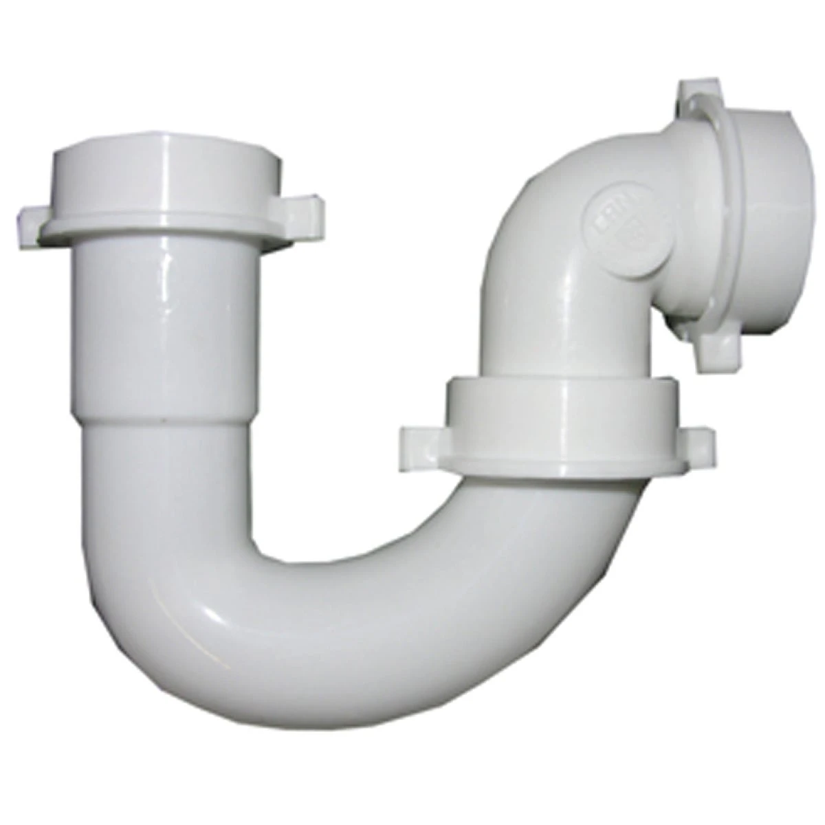 1-1/2 Inch White Plastic J-bend Drain Trap With Slip Joint Elbow