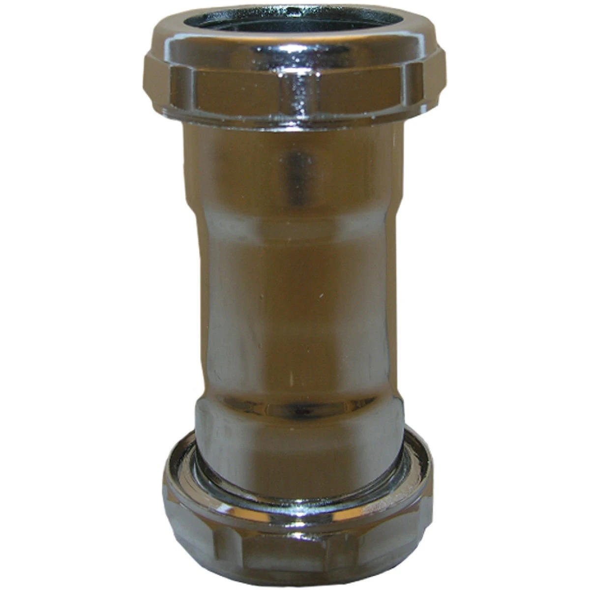 1-1/2 In. Chrome-plated Brass Double Slip Joint Coupling With Washers