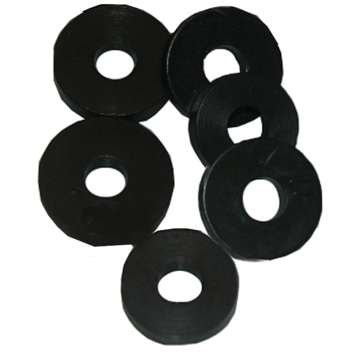Faucet Washer, Large Flat, 3/8-In., 6-Pk.