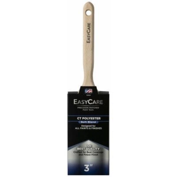 3 Inch Flat Sash Paint Brush with Wood Handle for Smooth Finish