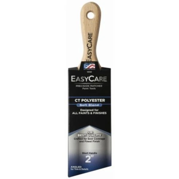 Short Angled Sash Paint Brush with Wood Handle, 2 Inch Width