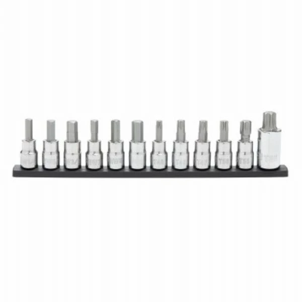 12-pc. Multi-drive Hex & Torx Bit Socket Set - Metric & Sae