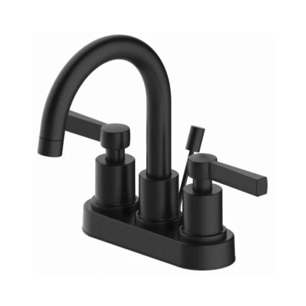 2-Handle Bathroom Faucet, Matte Black