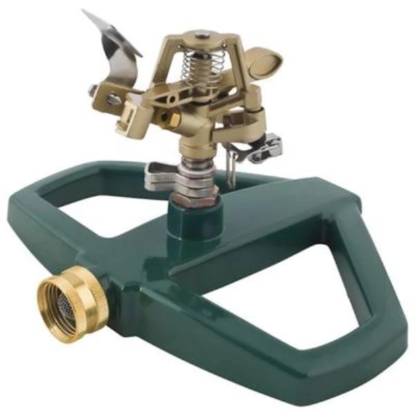 Pulsating Plastic Sprinkler with Adjustable Spray Pattern for Lawn Watering