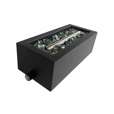 14-inch Gas Tabletop Fire Pit, 10,000 Btus, Stainless Steel
