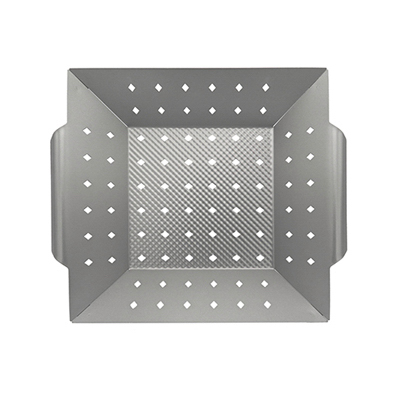 Non-Stick Brushed Silver Wok Topper for Cooking