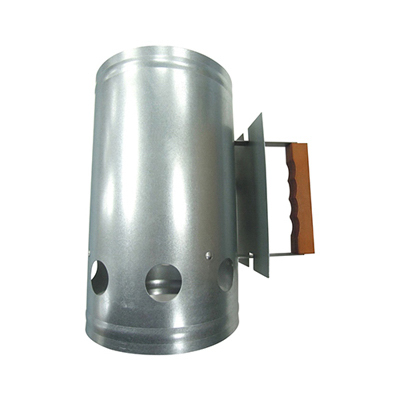 Galvanized Steel Chimney Barbecue Charcoal Starter for Grilling