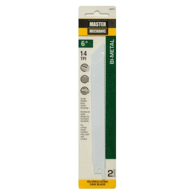 Pruning Reciprocating Saw Blade, High-Carbon Steel, 6 In.