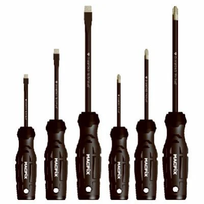 Diamond Tip CM Screwdriver Type Set, 6-Pc.