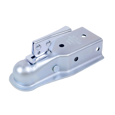 Zinc Tow Coupler, 3,500 Lb Capacity, Fits 3 In Channel, 2 In Ball