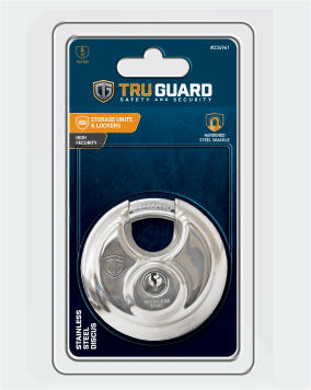 2-3/4 In. 4-Pin Padlock, Weatherproof Covered, Laminated