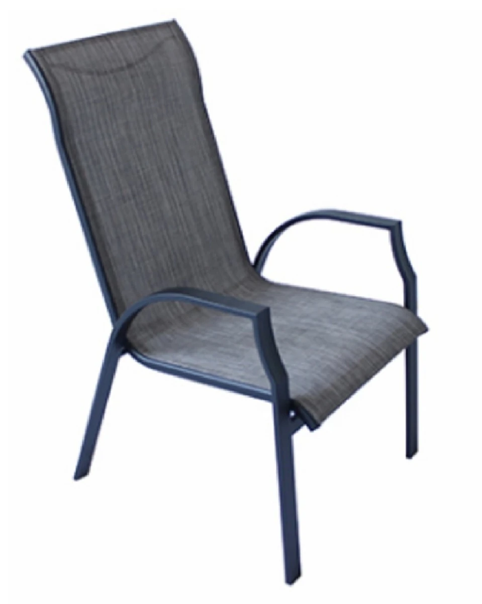 Campton Hills Stackable Dining Chair - Steel Frame With Sling Fabric, 23.62" X 26.57" X 40.35"