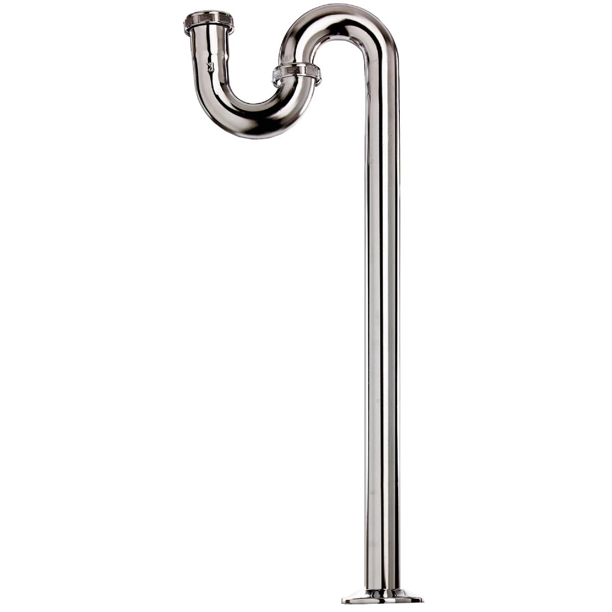 1-1/2 In. X 20-1/2 In. Chrome-plated Brass S-trap Drain Pipe