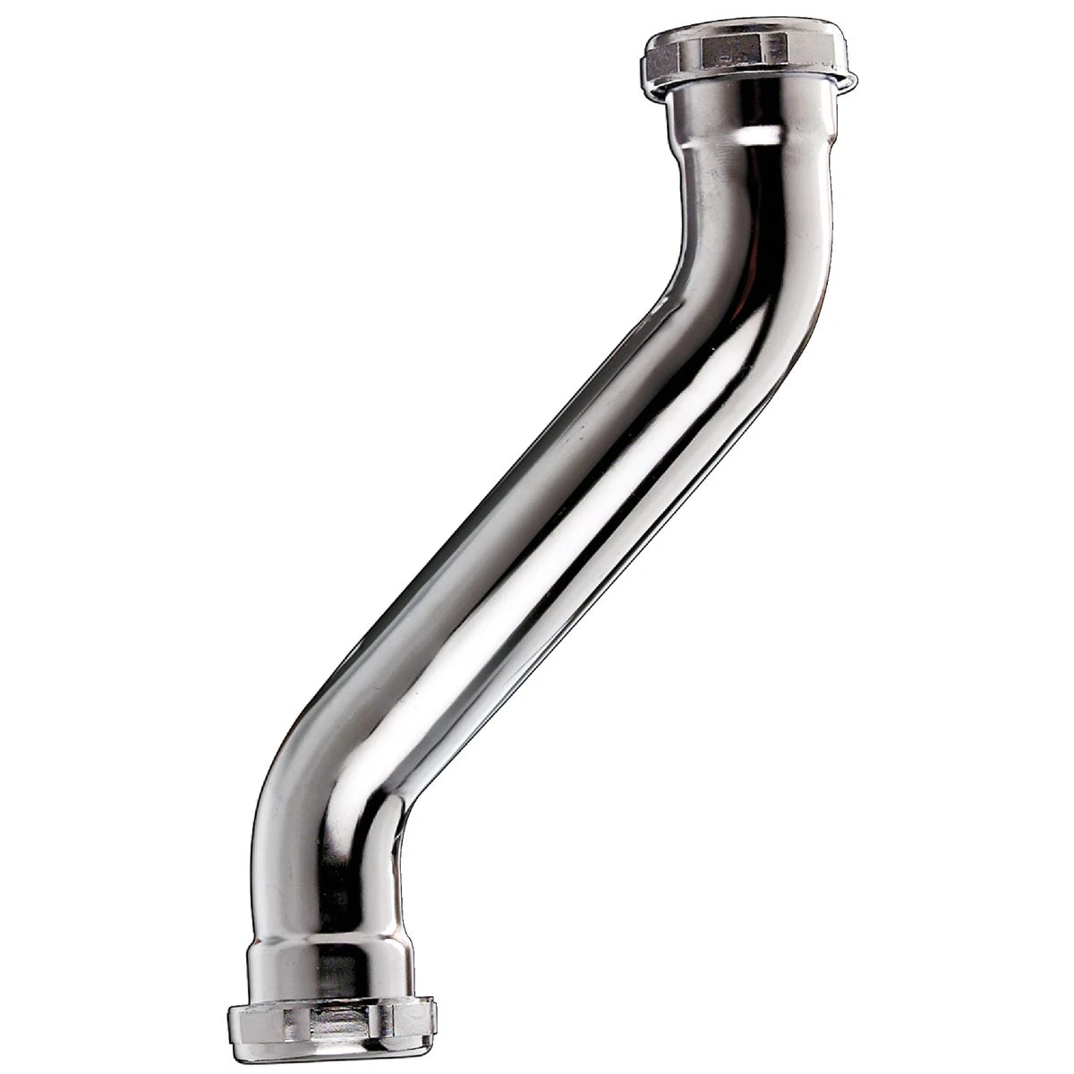 1-1/2 In. X 1-1/2 In. Polished Chrome 22 Gauge Double Offset Trap
