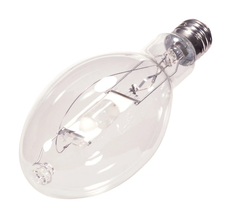 Satco 400W Clear ED37 Mogul Screw Metal Halide High-Intensity Light Bulb