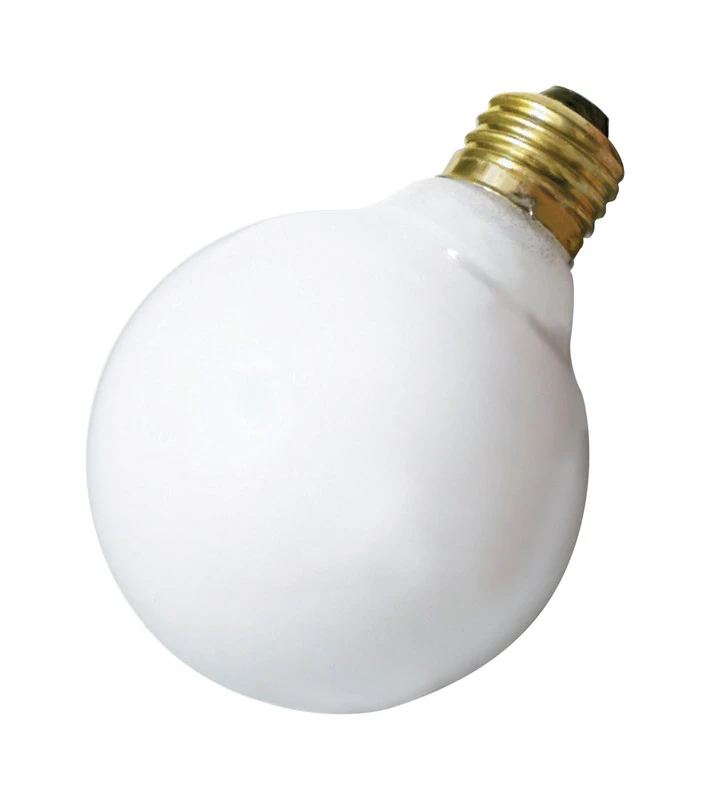 Satco 40 watts G25 Decorative Incandescent Bulb E26 (Medium) Soft White 1 pk