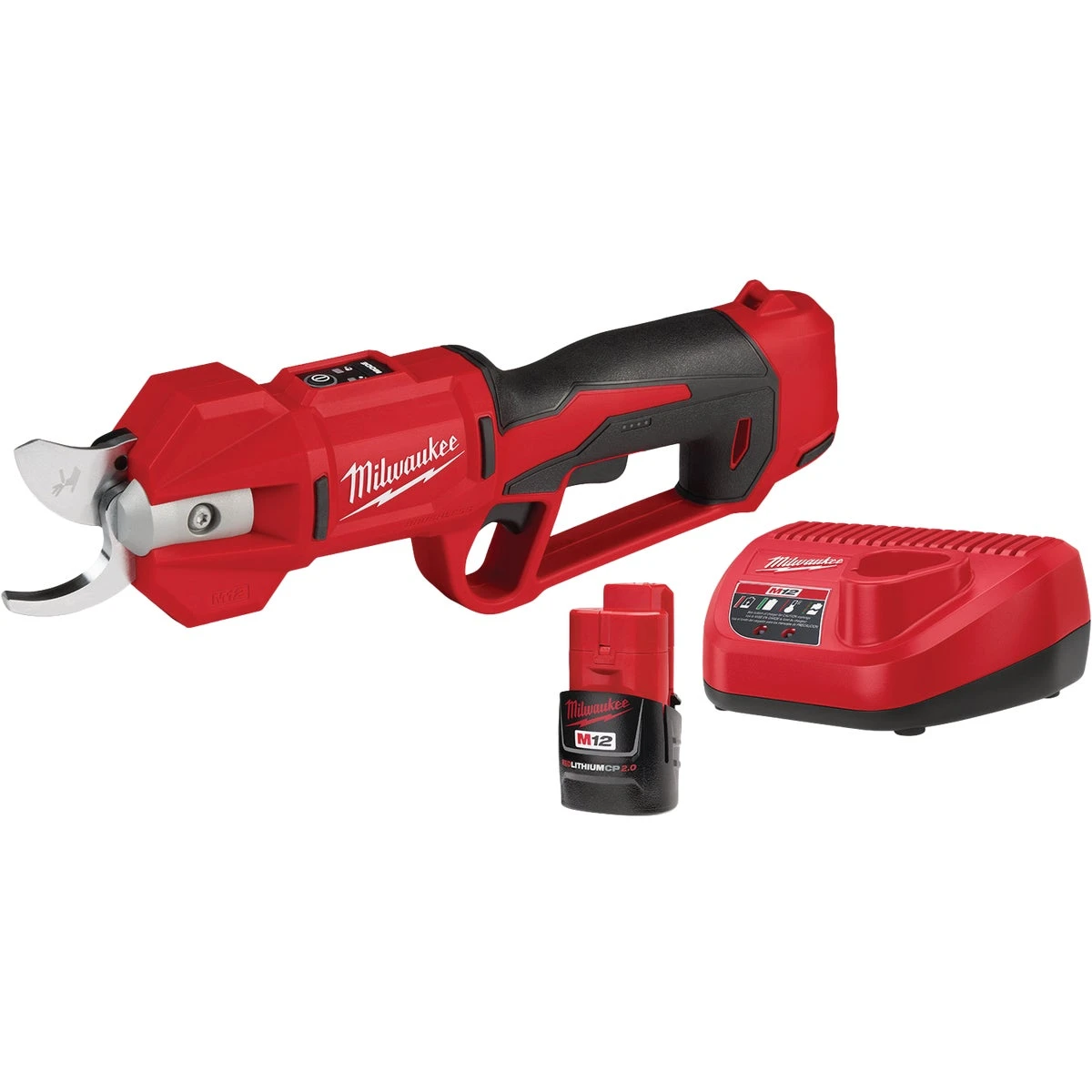 M12 Brushless Cordless Pruning Shears Kit With 2.0 Ah Battery & Charger