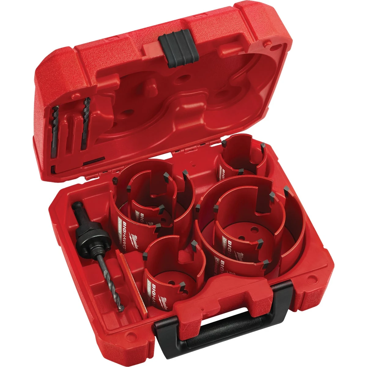 Big Hawg Carbide-tipped Hole Saw Set (10-piece) With Arbor And Pilot Bits