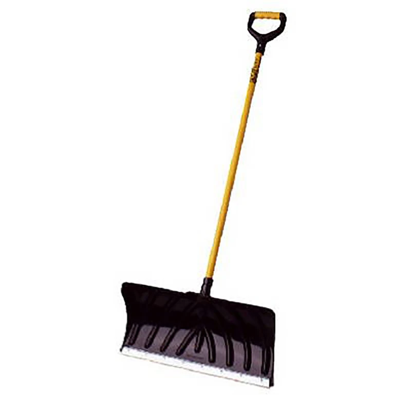 24 Inch Industrial-Grade Polyethylene Snow Pusher with Cushion D-Grip Handle