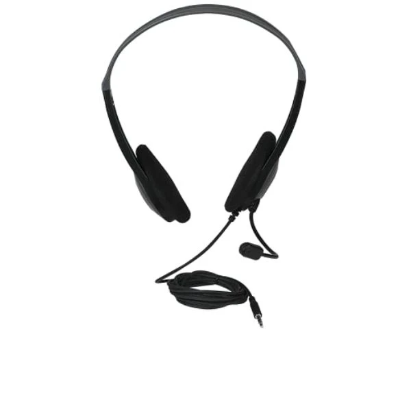 Usb Noise Cancelling Headsets With Microphone, Model Jvp101, Flexible Boom Mic