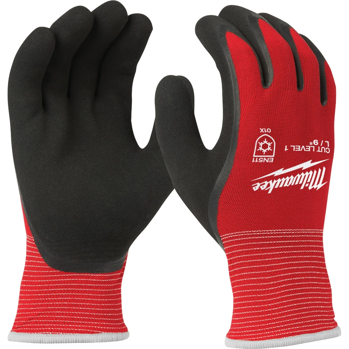 Unisex Large Latex Coated Cut Level 1 Insulated Work Gloves