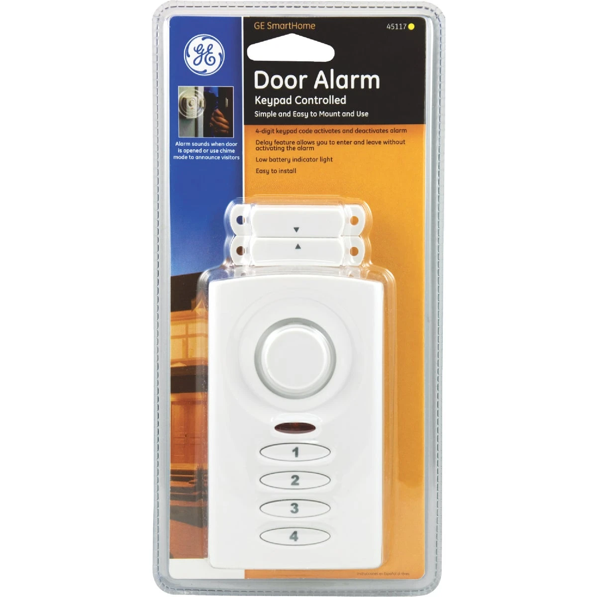 Wireless Door Alarm With Keypad Activation And 120 Db Sound